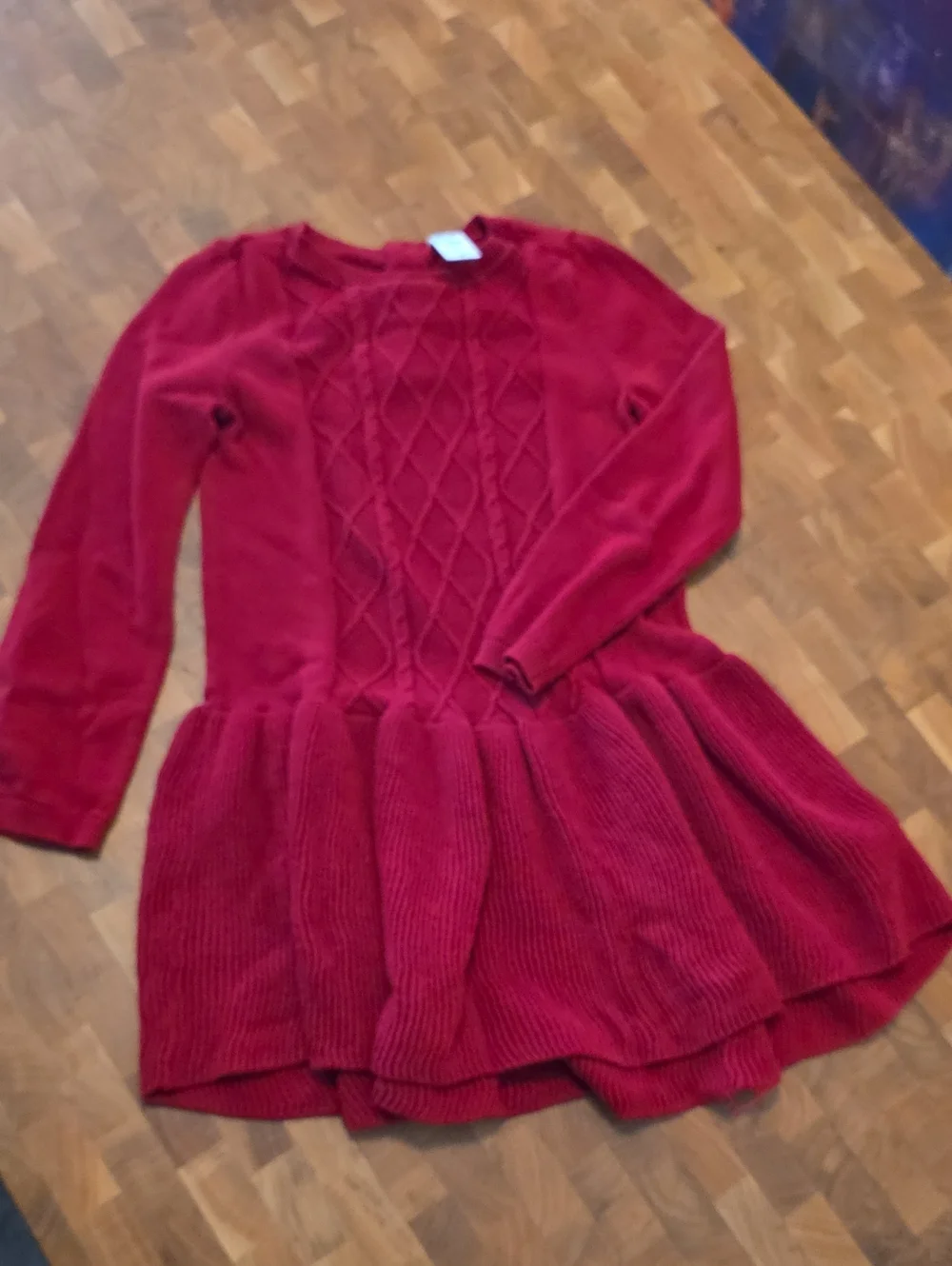 5 / $10 Carter's Red Knit Long-Sleeve Fit-and-Flare Dress